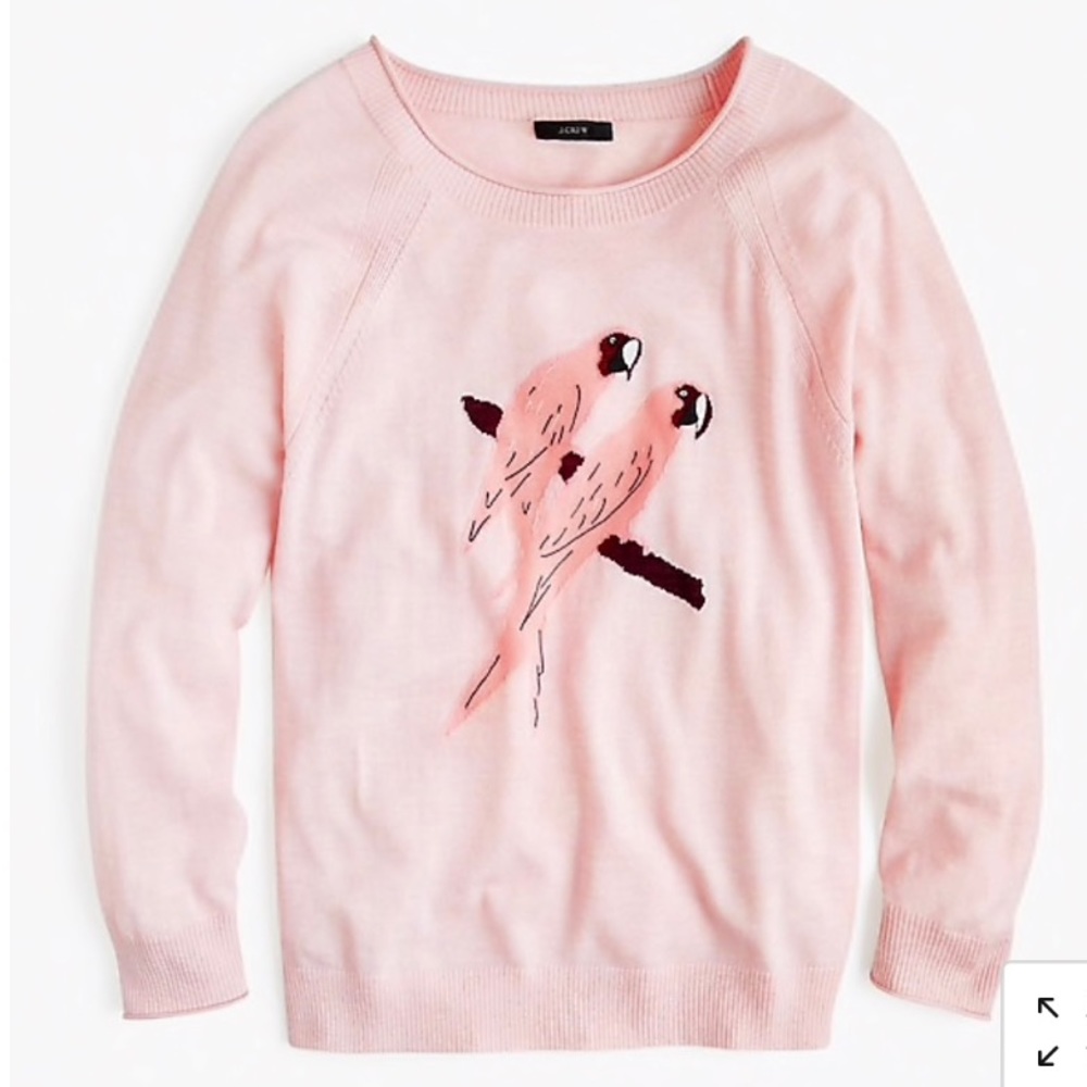NEW J. Crew Fine Merino Wool SWEATER in Parrot - Picture 2 of 8